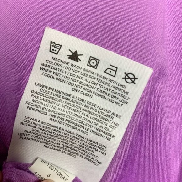 Nike Women's Pro Dri Fit T-Shirt Milner Running Purple Short Sleeve Crew neck - Picture 7 of 13